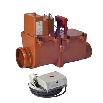 Клапан обратный кор б/н Дн110 2-камер с эл/пр 2-лючка HL HL710.2EPC