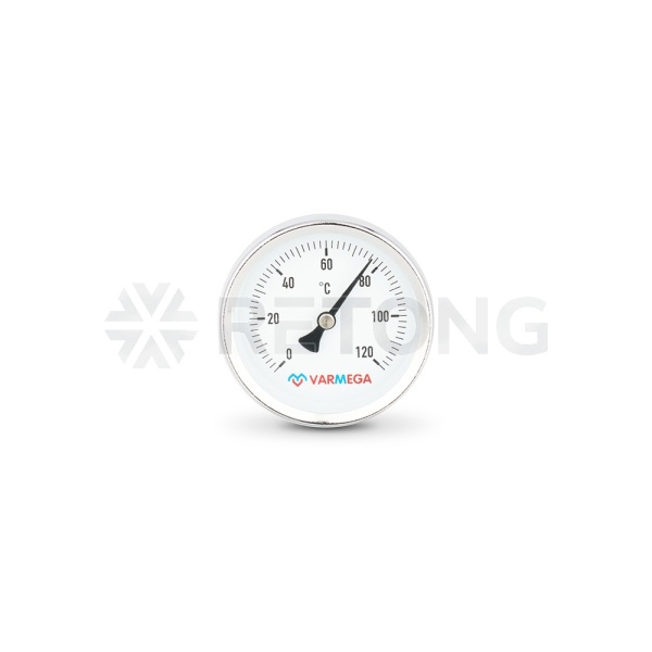 Термометр биметаллический с погружной гильзой Varmega VMMT01-635004, диаметр 63 мм, длина гильзы 50