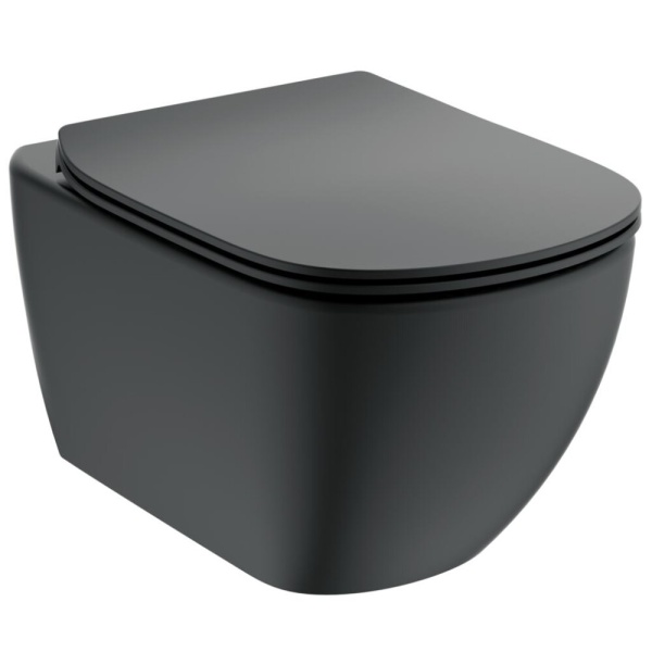 Сиденье д/унит TESI дюр микр черн Ideal Standard T3529V3