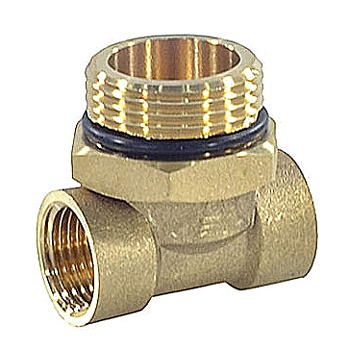 Тройник лат коллект 1"х1/2"х1/2" Апогей 340001