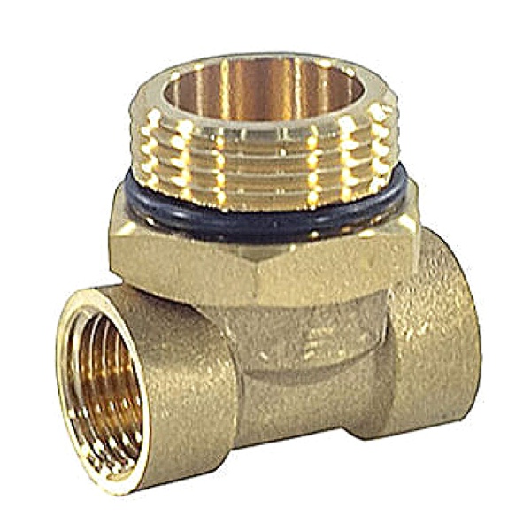 Тройник лат коллект 1"х1/2"х1/2" Апогей 340001