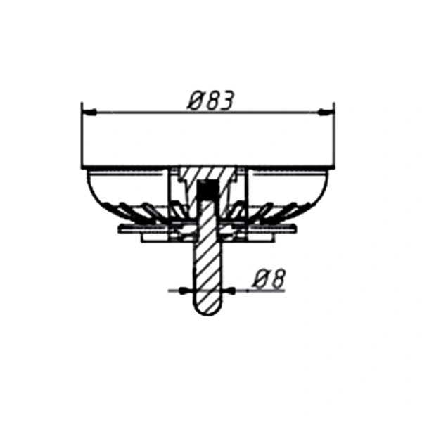 Фильтр-пробка мойки нерж 3 1/2" Орио РК-9