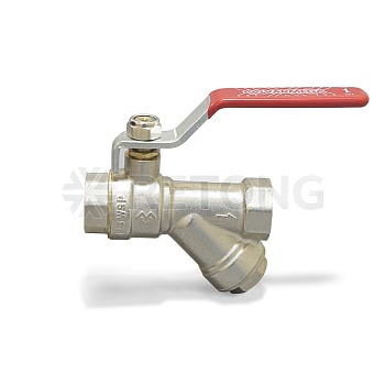 Кран шаровый Varmega с фильтром Classico VM02901 1/2" ВР-ВР, полнопроходной, ручка-рычаг