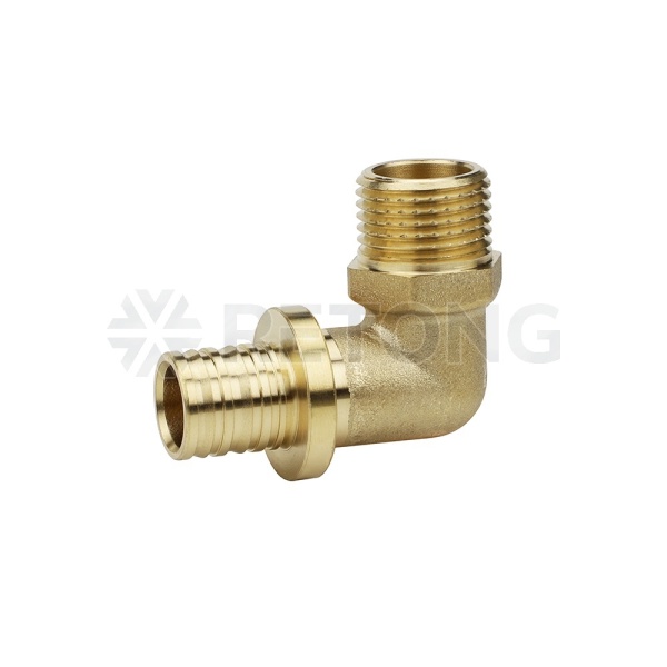 Угольник (угол) 90° с наружной резьбой Varmega Slide-fit VM51414, 20x3/4", аксиальный