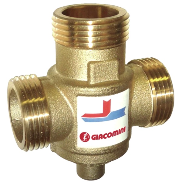 Клапан смесит д/твердотоп котл Ду32 р/р лат Ру10 Kvs9 60С Giacomini R157AY063