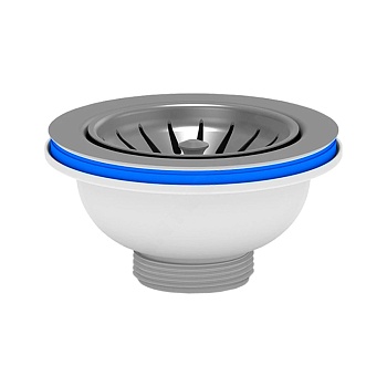 Выпуск мойки 3 1/2" нерж/сетка АНИ Пласт M250