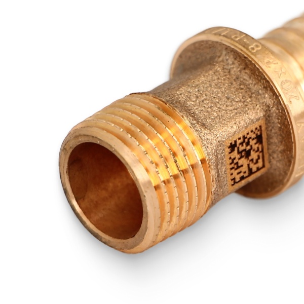 Муфта PE-X бр аксиал Дн20х1/2" НР RX+ Рехау 14563143001