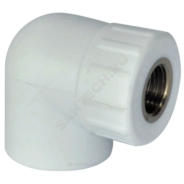 Угольник PP-R бел комб Дн20х1/2" ВР РосТурПласт 10790