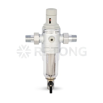 Комбинированный промывной фильтр Varmega VM22801, 1/2" НР, для холодной воды, с редуктором давления