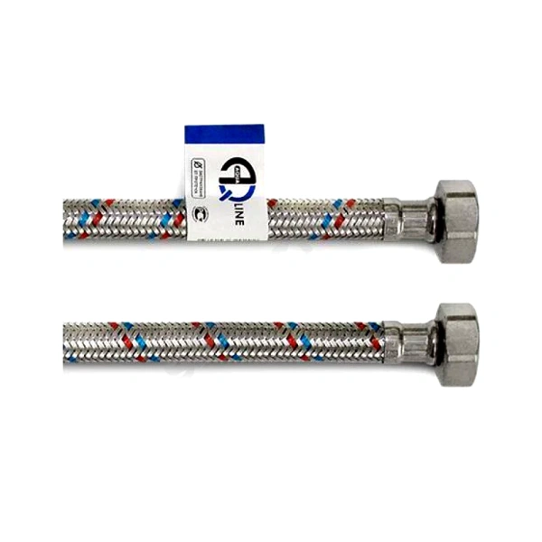 Подводка гибкая д/воды нерж Н1/2"-Н1/2" 2м лат/г AQUALINE 01422