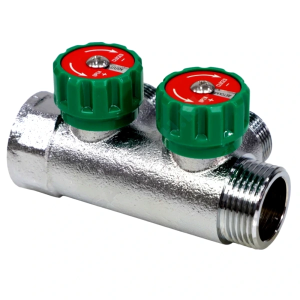 Коллектор лат клап рег 1" м/р 2в 3/4" ЕК н/р 45мм M111 SantechSystems