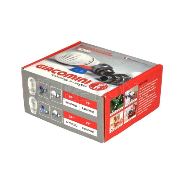 Комплект терм бок/п гп R402TG Ду15 Ру10 прям R15TG+R470 двухтр Giacomini R470FX043