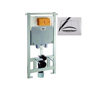 Инсталляция д/унит Oli 80 кнопка мех хр гл River OLI 300572mRi00
