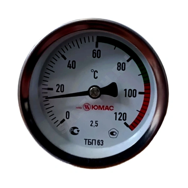 Термометр биметалл ТБП-Т 120С Дк63 L=50 G1/2" осев НПО ЮМАС