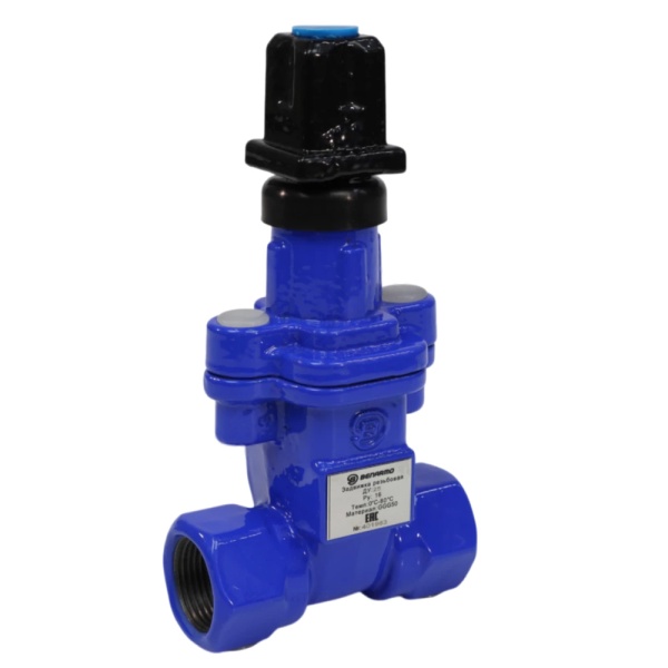 Задвижка ответв чуг Ду50 Ру16 80C м/м п/Т-ключ 1030W Benarmo