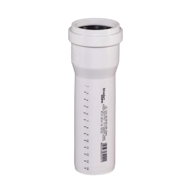 Труба PP-MD сер б/ш Дн58х4,0 L=3,0м в/к SKEM Ostendorf 332070