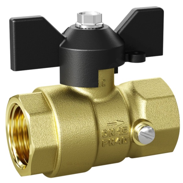 Кран д/ман шар лат Pride G1/2"-М20х1,5 Ру40 м/м баб LD 44.342.15.20