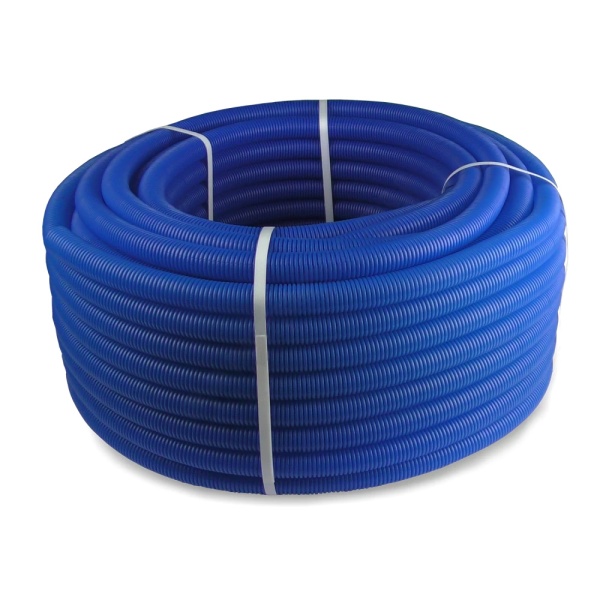 Шланг гофр защит Дн25 д/труб 20 (50м) син РосТурПласт 35404