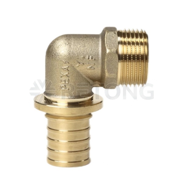 Угольник PE-X бр аксиал Дн16х1/2" НР RX+ Рехау 14563473001