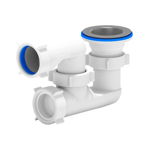 Сифон д/поддона рег 1 1/2"x50/40 нерж/сетка АНИ Пласт E210