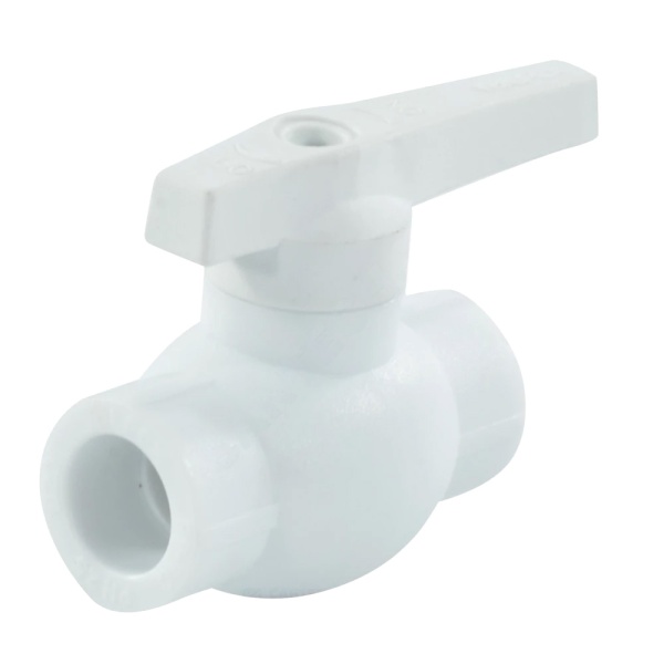 Кран шаровой PP-R бел Дн25 VALFEX 10144025