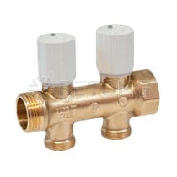 Коллектор лат клап рег 1" м/р 3в 3/4" ЕК н/р 50мм Giacomini R583VY103
