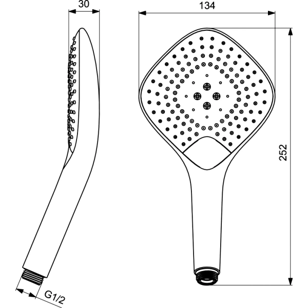 Лейка/душ JET DIAMOND XL3  Ideal Standard B1760AA