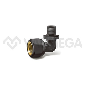 Угольник (угол) 90° с внутренней резьбой Varmega Slide-fit VM51503, 20х1/2", комбинированный, аксиал