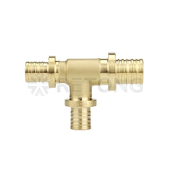 Тройник переходной Varmega Slide-fit VM50576, 32x32x25 мм, аксиальный, латунь