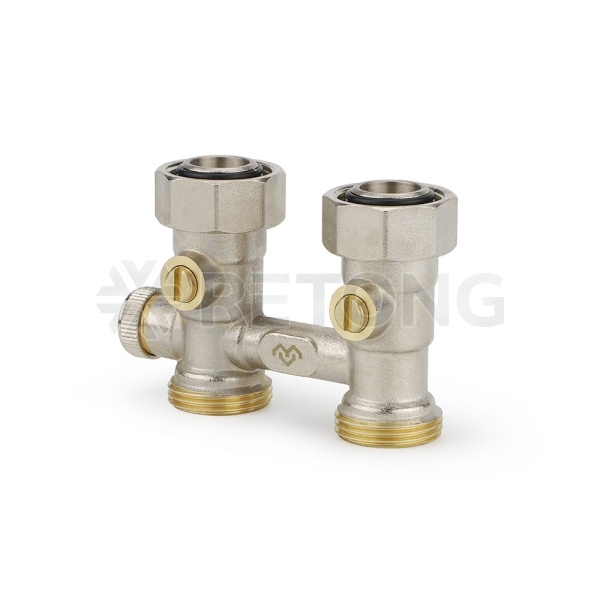 Узел нижнего подключения Varmega VM13851, 3/4"EKх3/4"EK НР-ВР, прямой, для однотрубных систем