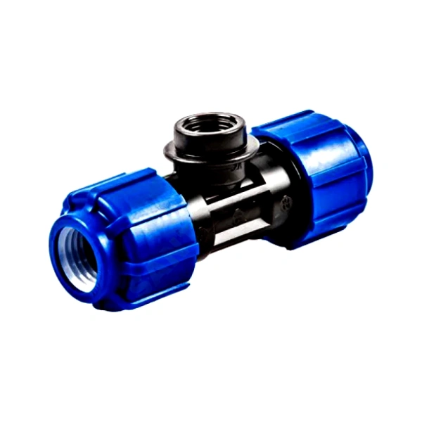 Тройник компресс ПЭ Дн50х1 1/2"х50 ВР Ру16 ТПК-АКВА 52511250
