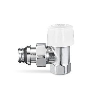Термостатический клапан (терморегулятор) Varmega VMDV05-410404, 1/2" ВР-НР, угловой, хром
