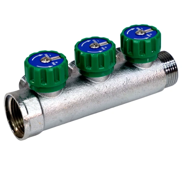 Коллектор лат клап рег 1" м/р 3в 1/2" ПУ н/р 45мм M110 SantechSystems