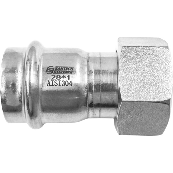 Муфта нерж AISI304 Дн18х3/4" пресс/нак/г FS145 SantechSystems