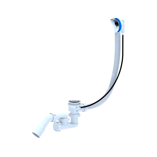 Сифон д/ванны рег полуавт 1 1/2"x40 пер/тр 45гр 40/50 АНИ Пласт EM321