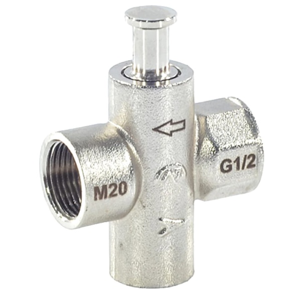 Кран д/ман кноп лат G1/2"-М20х1,5 Ру16 м/м Пензапромарматура 007011000