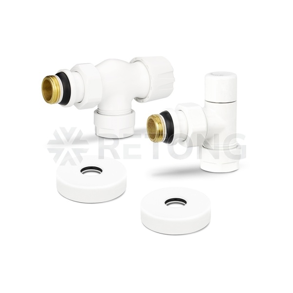 Комплект термостатический с запорным клапаном Varmega №3 VMDV12-110415, 1/2" x 3/4"EK ВР-НР, осевой,