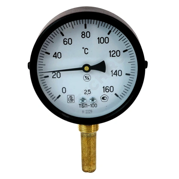 Термометр биметалл ТБП-Р 160С Дк100 L=60 G1/2" рад ЗТП Минск