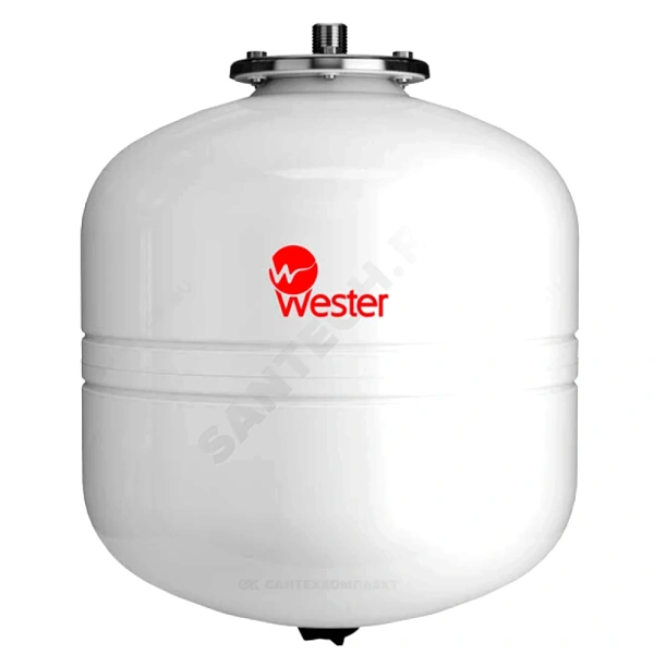 Бак мембранный д/ГВС и гелио 35л 12атм 3/4" НР бел WDV Premium Wester 0-14-0390