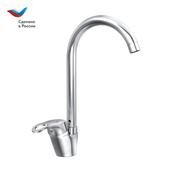 Смес/мойка Б-серия однор выс/изл бок/р гайка Дача Славен СЛ-ОД-Б22