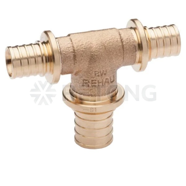 Тройник PE-X бр аксиал Дн16х20х16 перех PLATINUM RX Rehau 13777471001