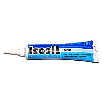 Герметик силикон 115мл бесцветный S201 Isosil