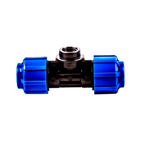 Тройник компресс ПЭ Дн50х1 1/2"х50 ВР Ру16 ТПК-АКВА 52511250