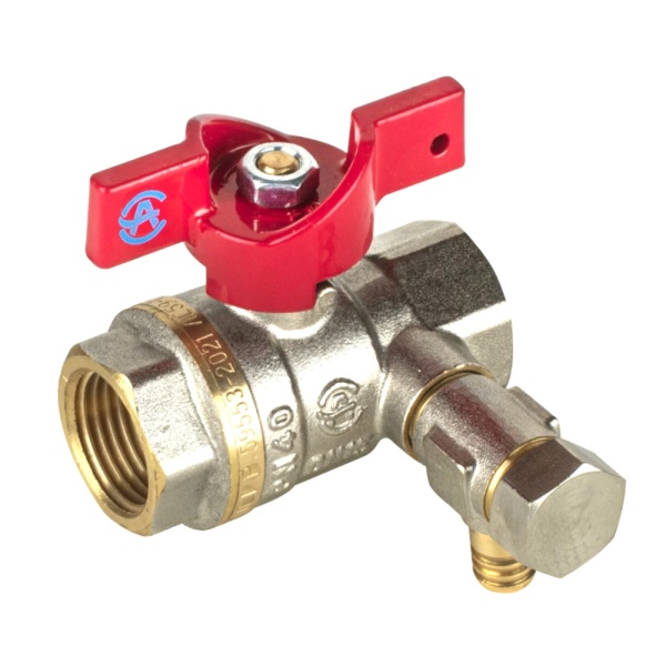 Кран шар лат спуск Euro нк Ду15 Ру40 м/м полн баб Aquasfera 1013-01