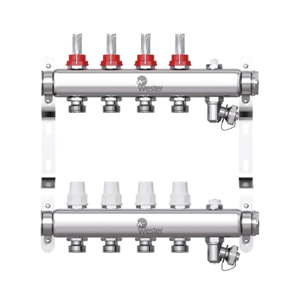 Группа коллект нерж расход 1" м/м 8в 3/4" ЕК н/р в/к Wester 0-32-1840