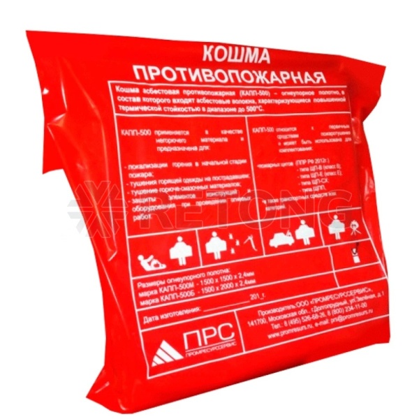 Кошма асбест противопож 1.5х2.0