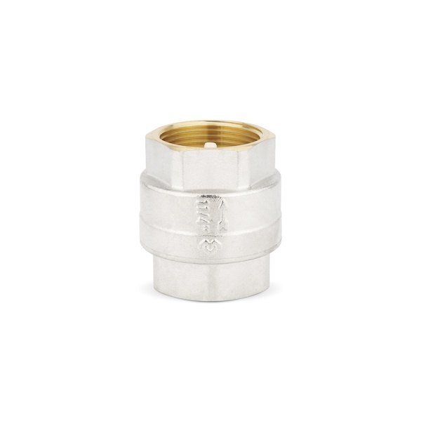 Обратный клапан Varmega VM04904, 1 1/4" ВР, с седлом из нейлона, никелированный
