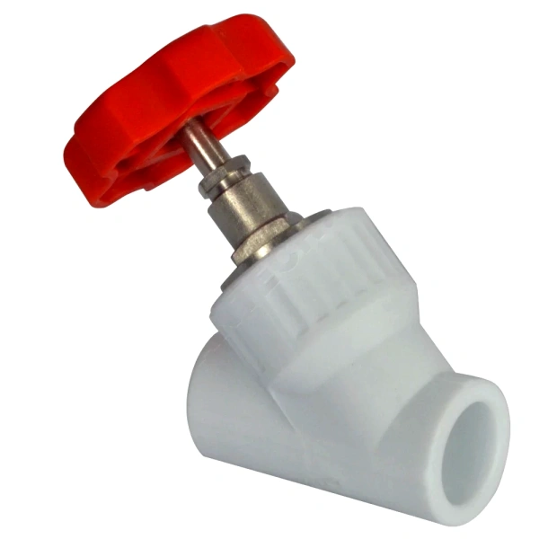 Клапан PP-R бел запорн Дн32х45гр VALFEX 10174032