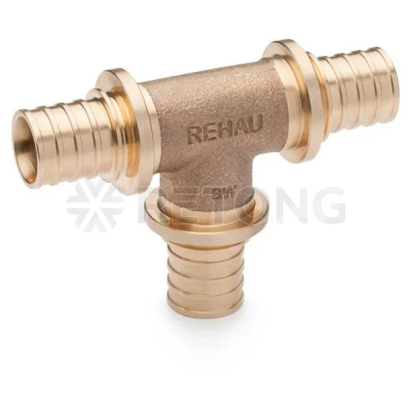 Тройник PE-X бр аксиал Дн32х32х32 PLATINUM RX Rehau 14564531001