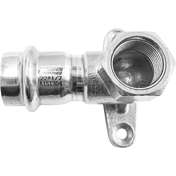 Водорозетка нерж AISI304 Дн22х1/2" пресс/ВР FS123 SantechSystems